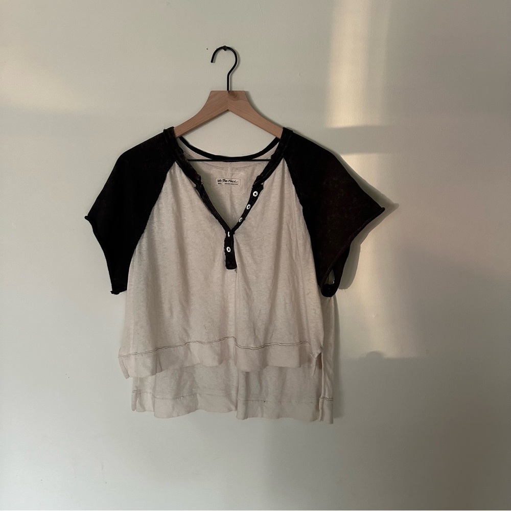 Free People Baseball Raglan Tee
